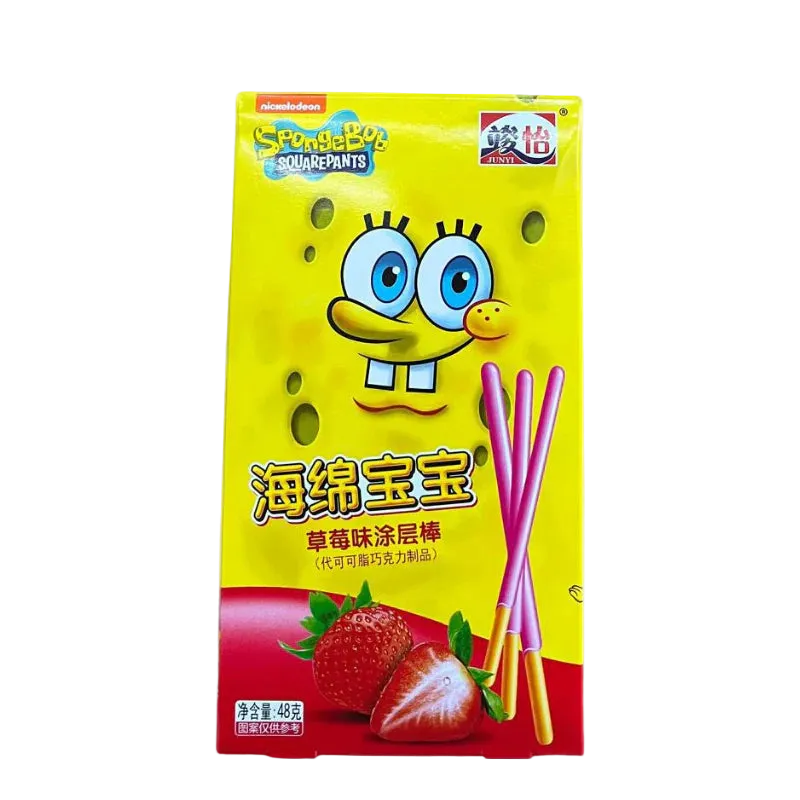Spongebob Schwammkopf Coated Stick Strawberry 48g