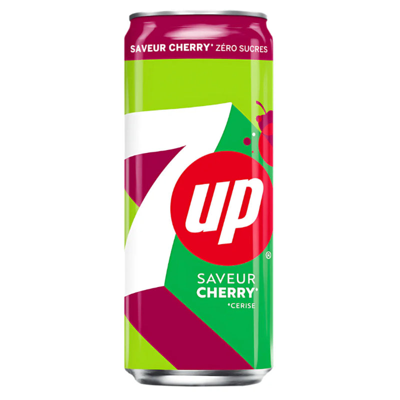 7up Cherry Slim 330ml MHD:18.1.26