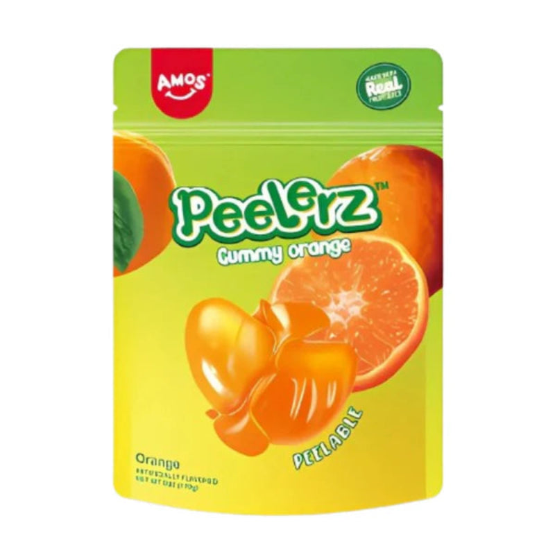 Amos Peelerz Orange 85g Verpackung
Amos Peelerz Orange Fruchtgummi zum Schälen
Amos Peelerz Orange Candy Trend Süßigkeiten
Amos Peelerz Orange Fruchtgummi Nahaufnahme
Amos Peelerz Orange 85g schälbare Fruchtgummis