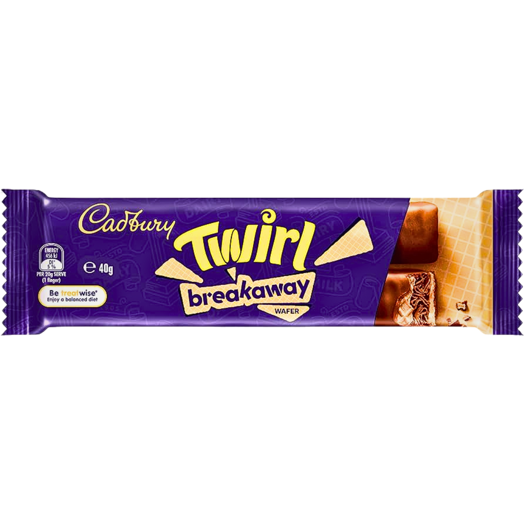 Cadbury Twirl Breakaway Australian 40g MHD:16.09.2025