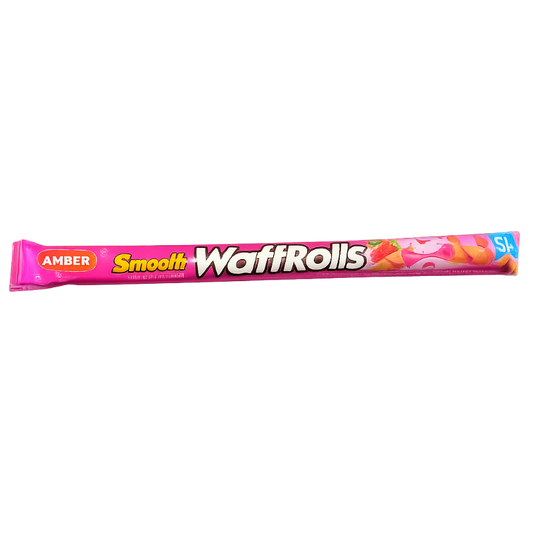 Amber Smooth WaffRolls Strawberry Cream 14g