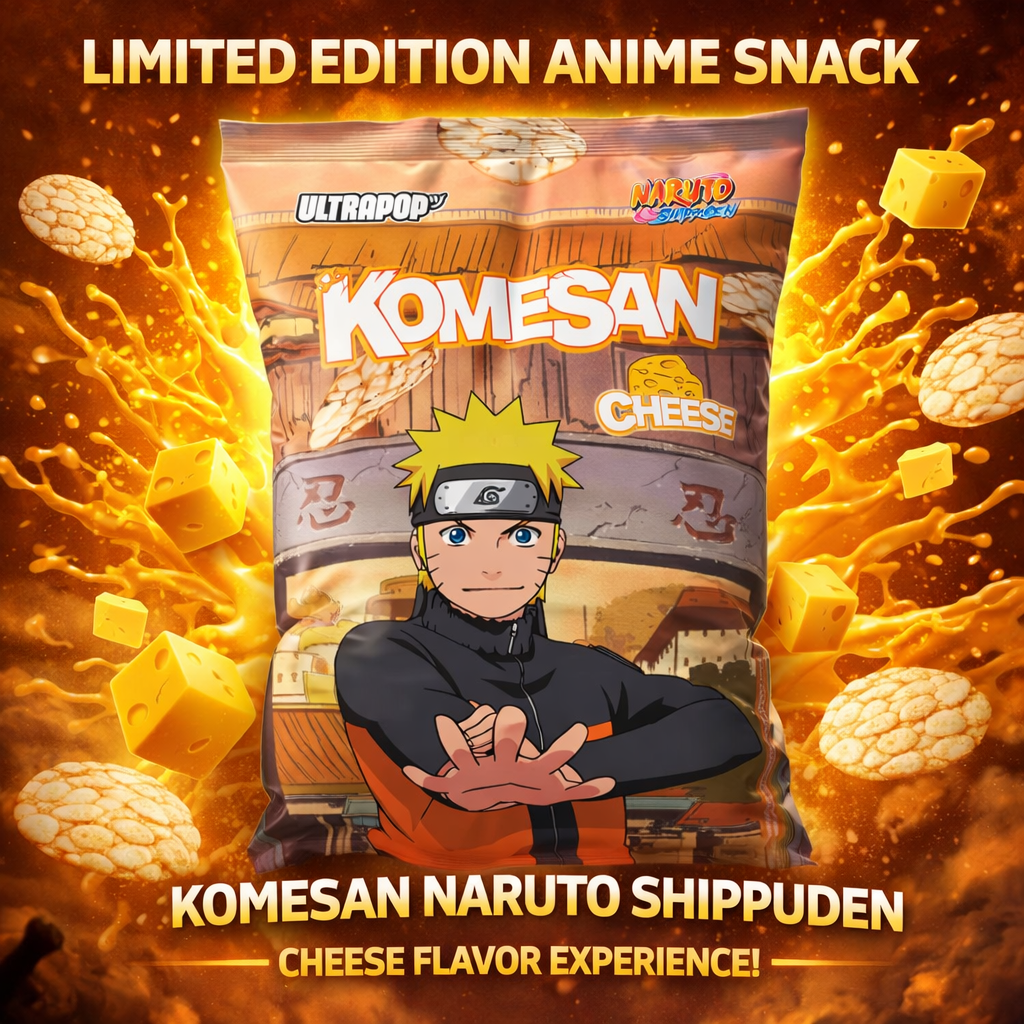 Chips Komesan Brown Rice Cheese Naruto 60g