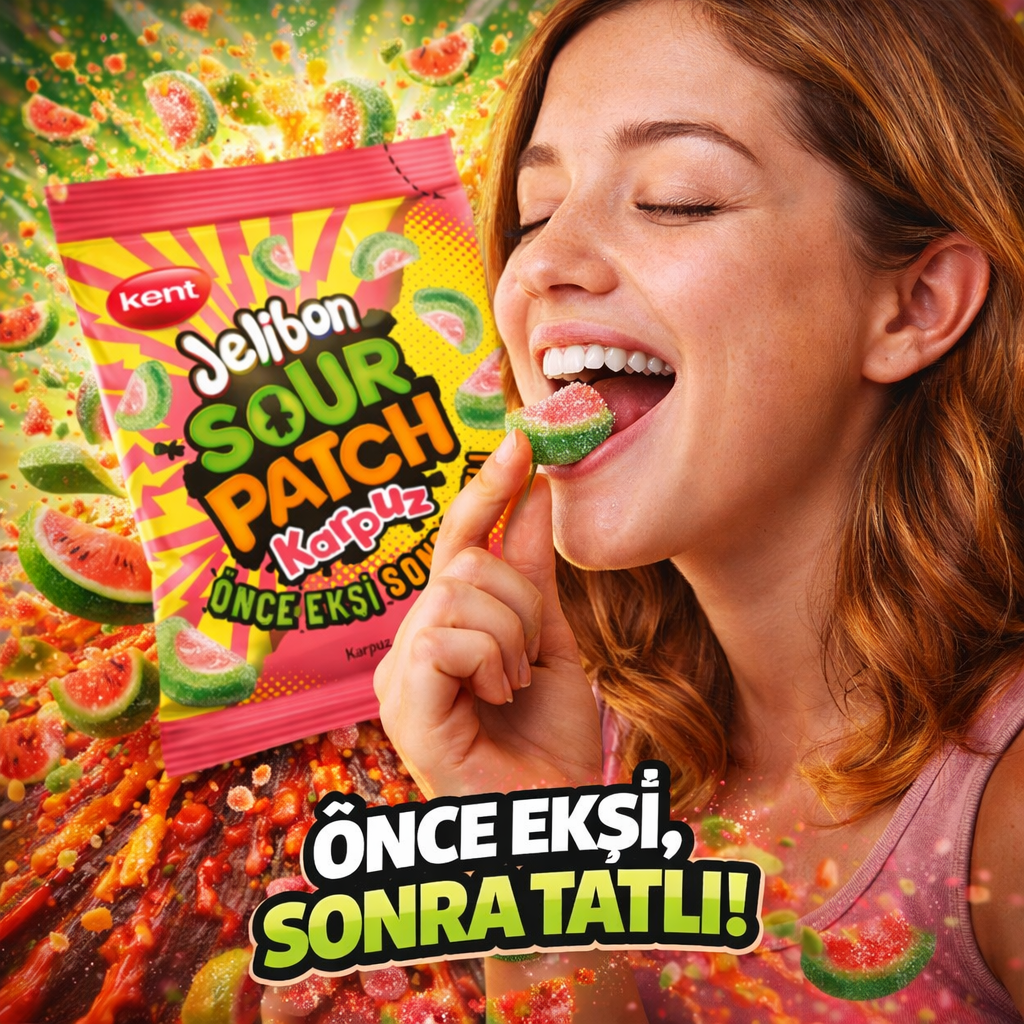Jelibon Sour Patch Karpuz Watermelon 40g