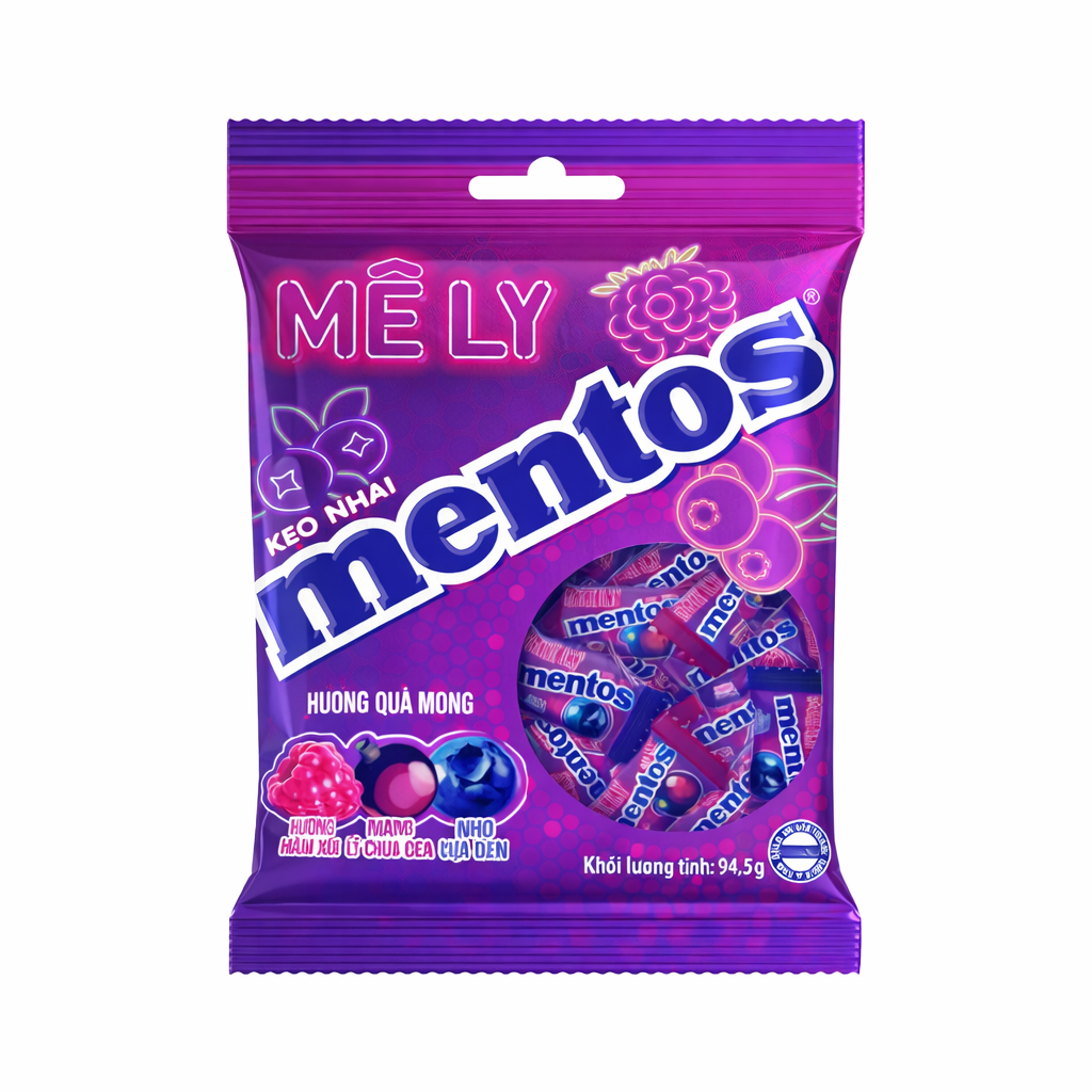 Mentos Chewing Candy Blueberry-Raspberry 94,5g