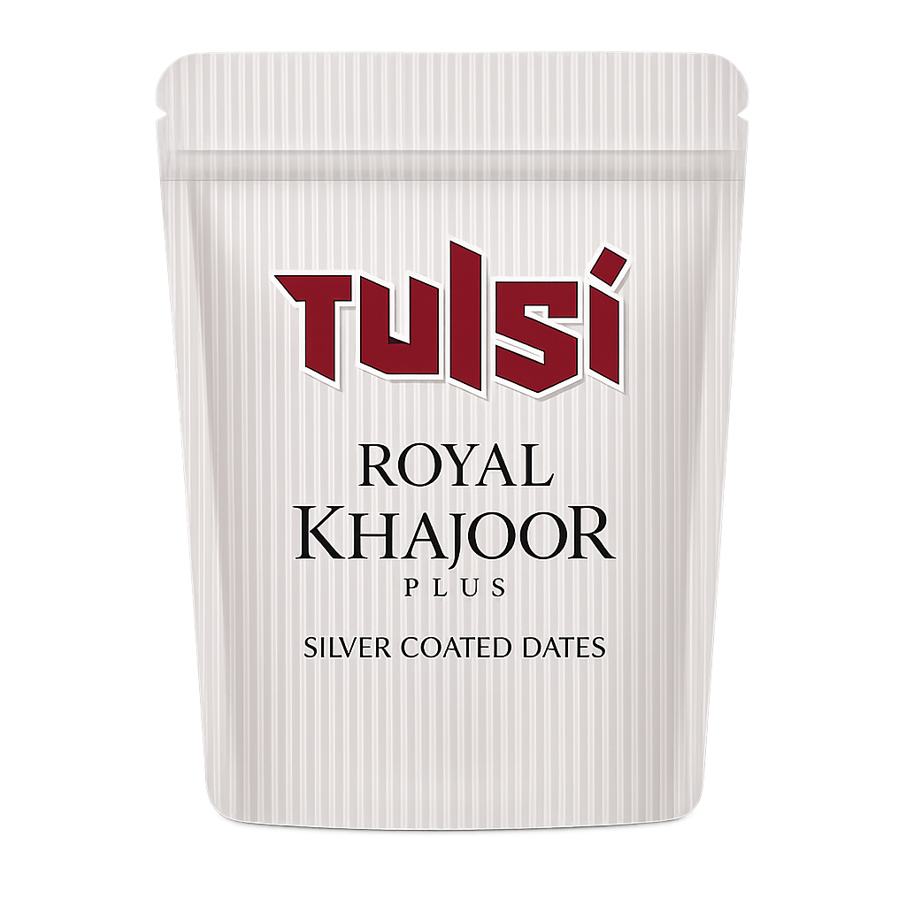 Tulsi Royal Khajoor Plus Silver Coated Dates 30g