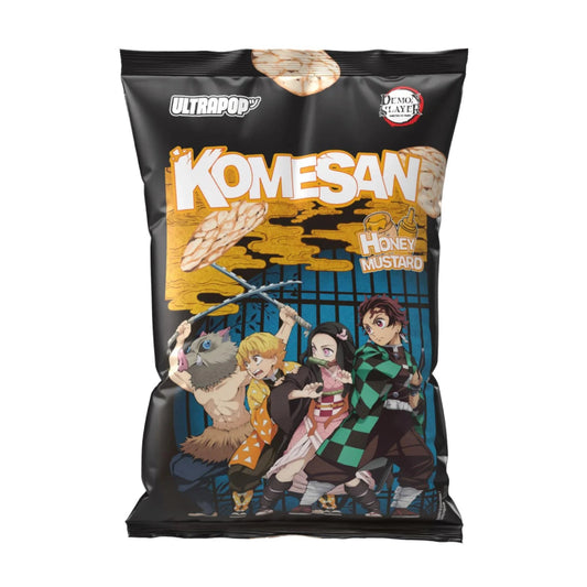 Komesan Ultra Pop Demon Slayer Honey Mustard 60g Verpackung
Japanische Komesan Ultra Pop Honey Mustard Chips Demon Slayer
Komesan Demon Slayer Reis Chips Honey Mustard 60g
Ultra Pop Komesan Honey Mustard Snack Japan
Demon Slayer Komesan Chips Honey Mustard Vorderseite Verpackung