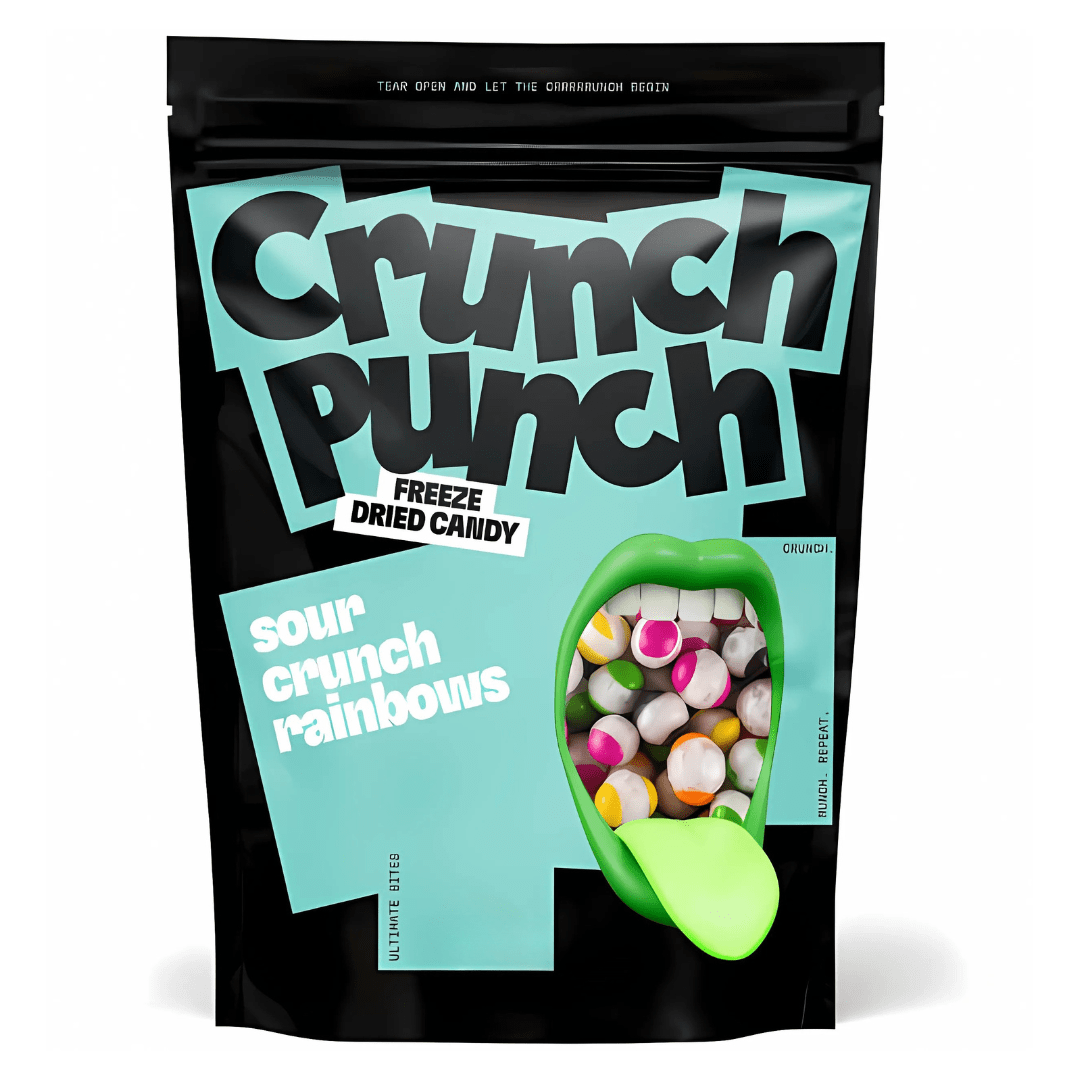 Crunch Punch Freeze Dry Candy Sour Crunch Rainbow 100g