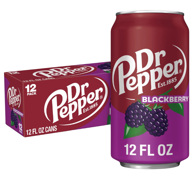 Dr Pepper Black Berry Soda 355ml MHD:05.01.2026