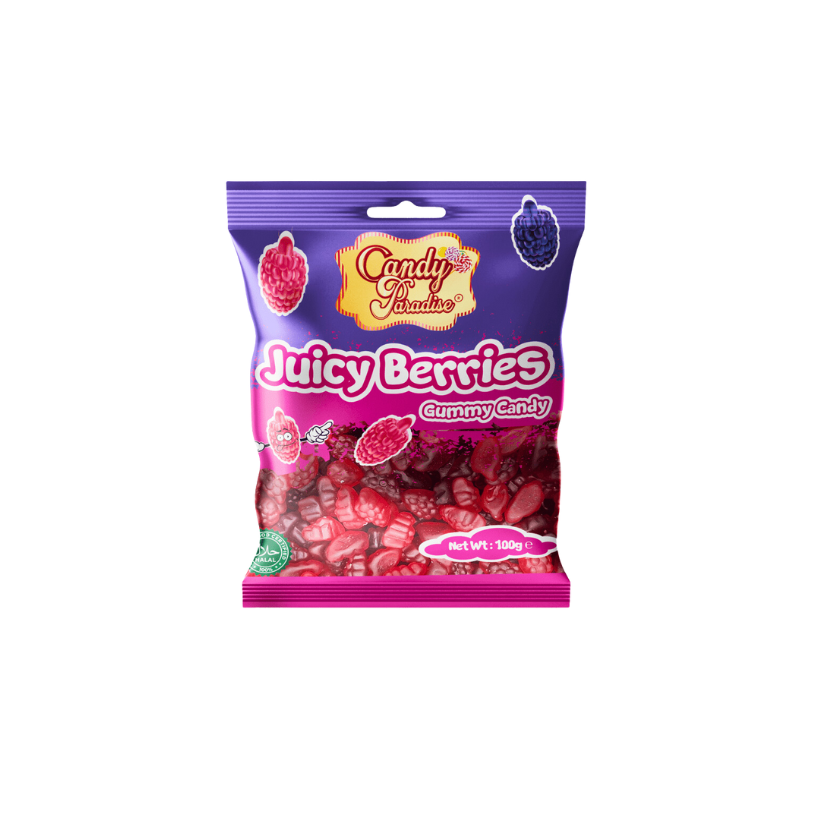 Candy Paradise Juicy Berries 100g MHD:05.2026