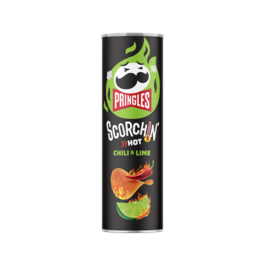Pringles scorchin hot chili& lime 158g MHD:10.2025