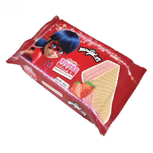 Mini Riverz Wafer Strawberry Miraculous 40g MHD:05.09.2025