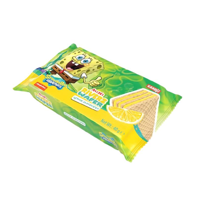 Mini Riverz Wafer Zitrone SpongeBob 40g