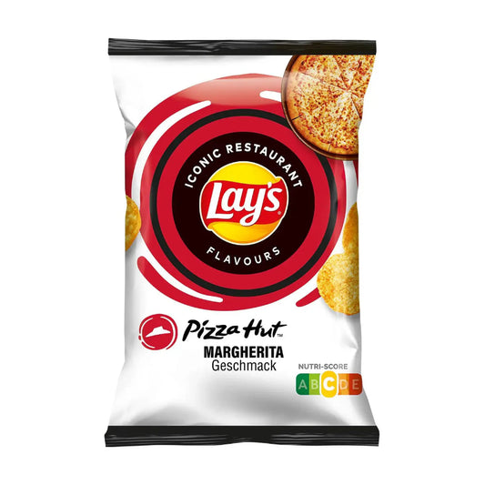 Lays Pizza Hut Margherita 150g Chips kaufen
Pizza Chips Margherita Lays Snack knusprig
Lays Pizza Geschmack Chips 150g Snack
Pizza Hut Margherita Chips Lays kaufen