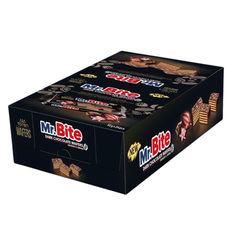 Mr. Bite Dark Chocolate Wafer 38g (1Stk)
