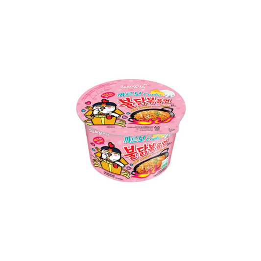 Samyang Buldak Ramen Bowl Hot Chicken Carbonara 105g Verpackung
Samyang Buldak Carbonara Ramen Bowl Korea
Samyang Buldak Hot Chicken Carbonara Instant Ramen
Samyang Buldak Carbonara scharfe koreanische Nudeln
Samyang Buldak Carbonara Ramen Bowl Vorderseite 🍜🔥
