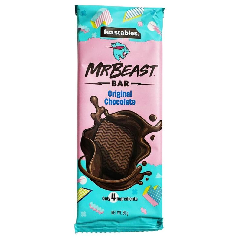 Feastables Mr. Beast Original Chocolate Chocolate Bar 60g (8486435651850)