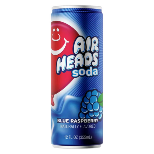 Airheads Soda Blue Raspberry Flavour USA 330ml Dose

Airheads Blue Raspberry Soda amerikanisches Getränk 330ml

Airheads Soda Blue Raspberry USA Import Getränkedose

Airheads Blue Raspberry Soda Dose Nahaufnahme

Airheads Soda Blue Raspberry amerikanische Limonade 330ml