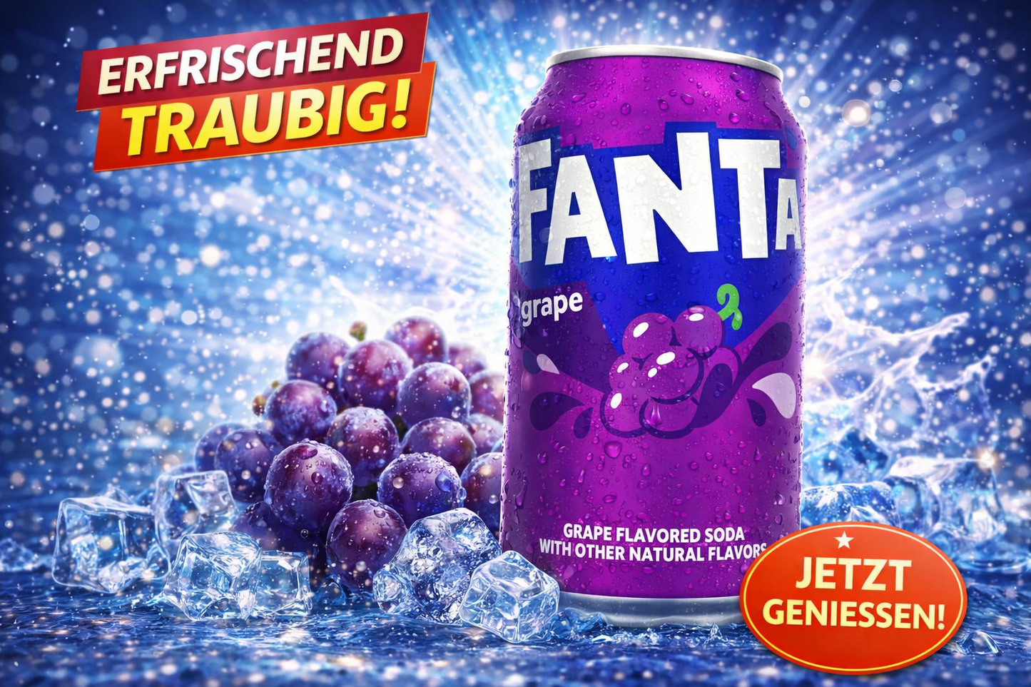 12 x Fanta Grape 355ml Sparset