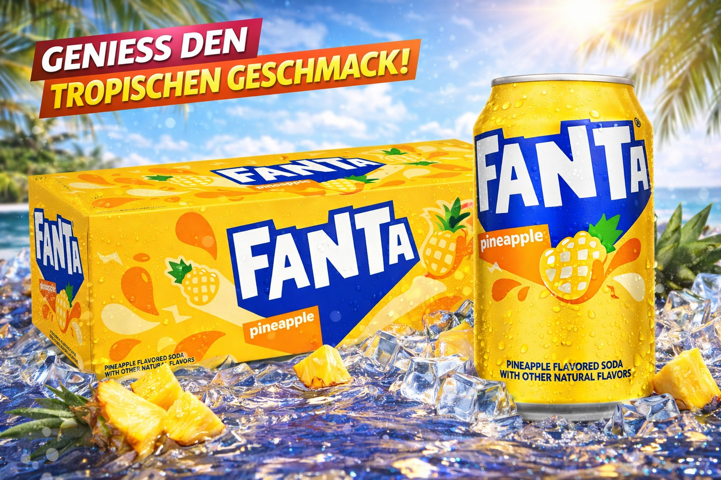 12 x Fanta Pineapple 355ml Sparset