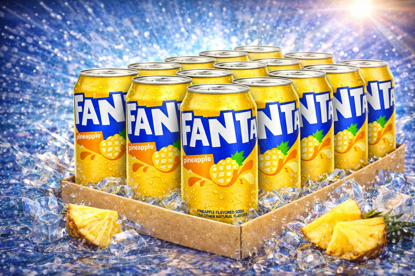 12 x Fanta Pineapple 355ml Sparset