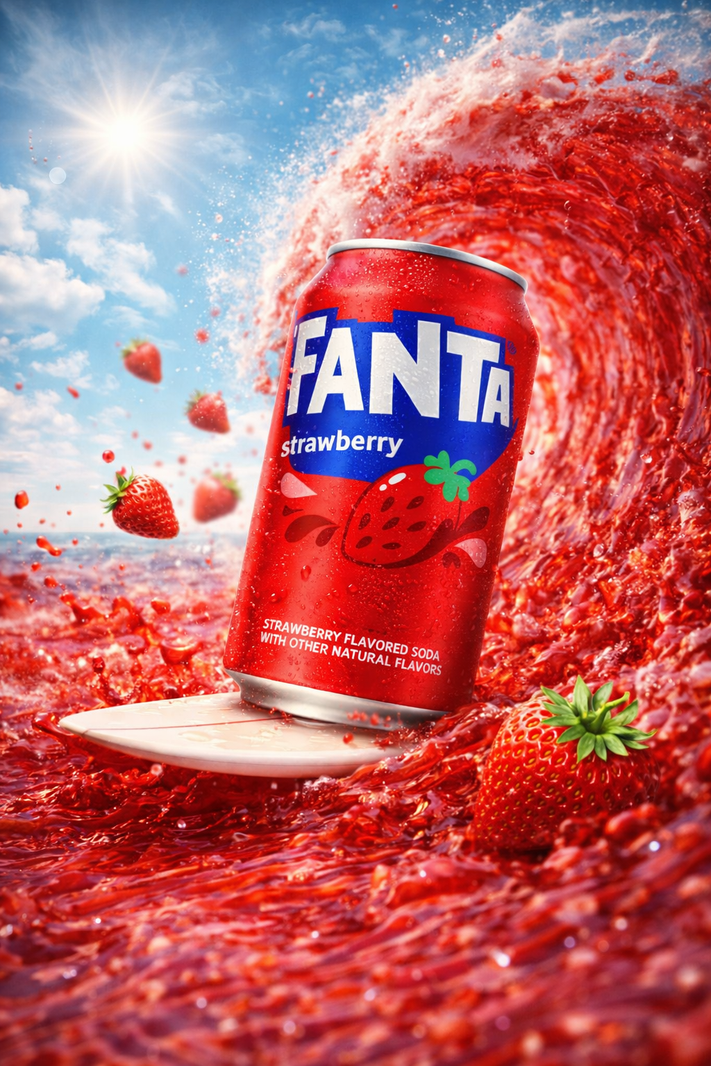 12 x Fanta Strawberry 355ml Sparset