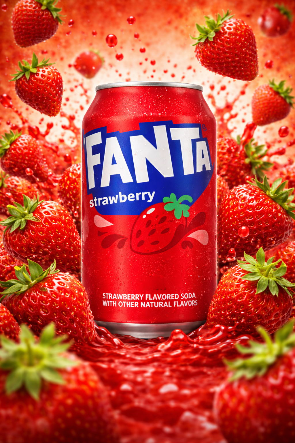 12 x Fanta Strawberry 355ml Sparset