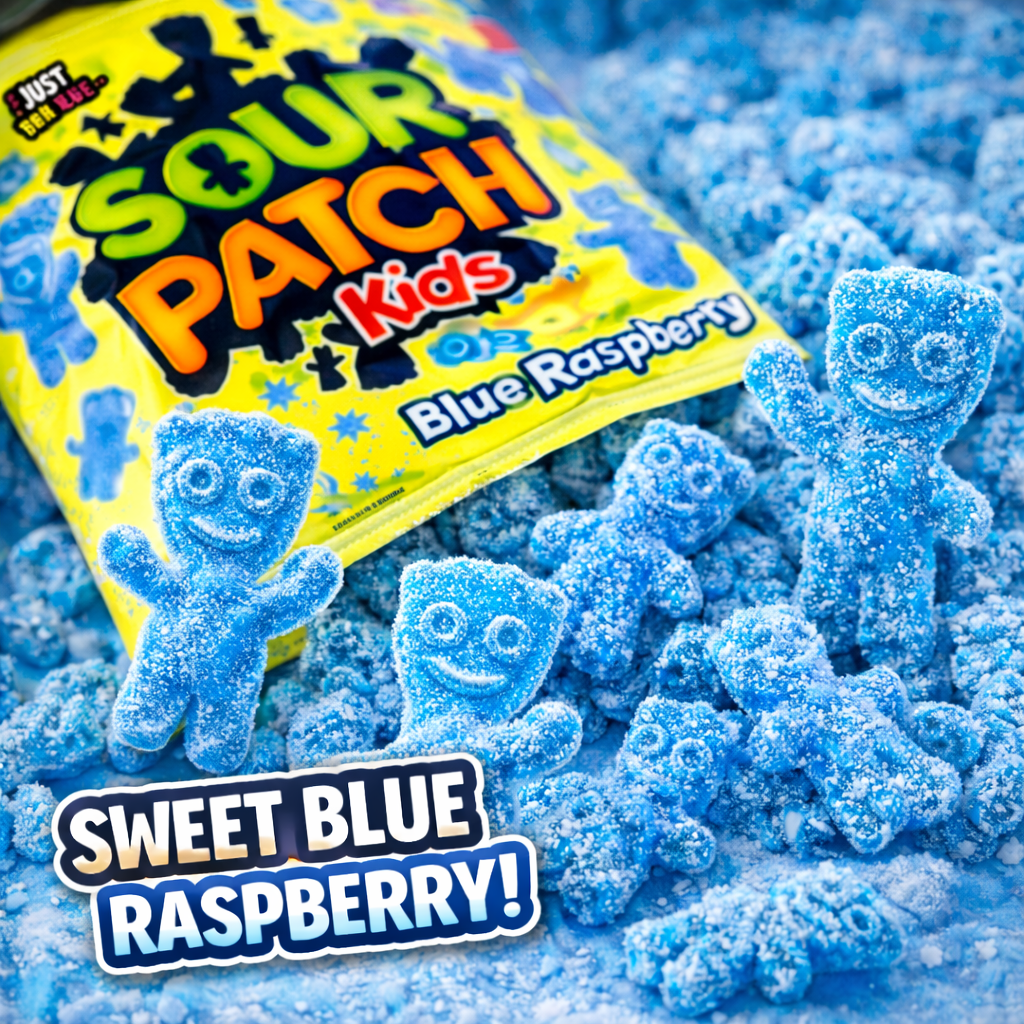 Sour Patch Kids Blue Raspberry Bag 102g MHD:02.01.2026