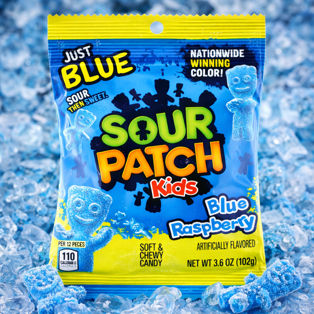 Sour Patch Kids Blue Raspberry Bag 102g MHD:02.01.2026