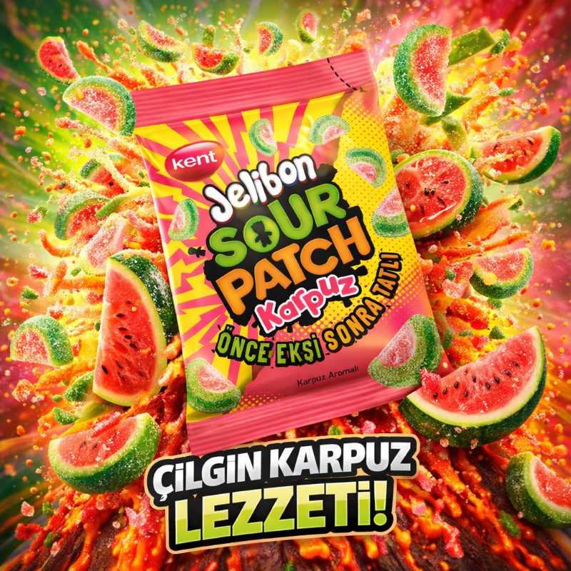 Jelibon Sour Patch Karpuz Watermelon 40g