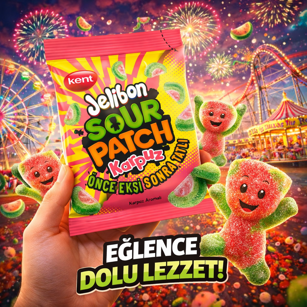 Jelibon Sour Patch Karpuz Watermelon 40g