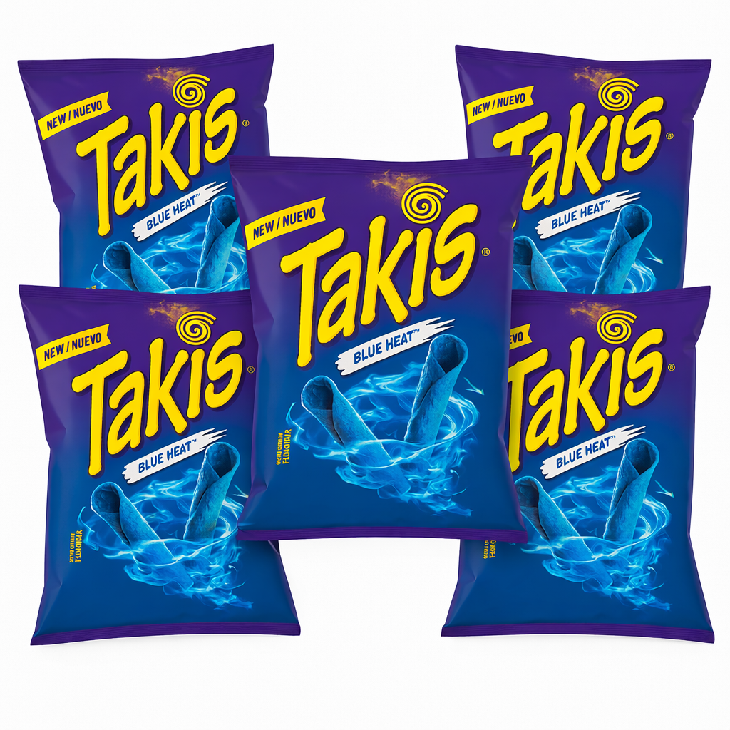 5 x Takis Blue Heat 92,3g (USA) Takis Bundel MHD:30.03.26