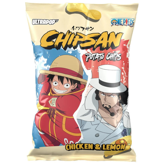 Chipsan Kartoffelchips Chicken Lemon One Piece Ultra Pop 110g Verpackung
Chipsan Chicken Lemon Potato Chips One Piece 110g
Chicken Lemon Chips One Piece Ultra Pop 110g Chipsan
Kartoffelchips Chicken Lemon One Piece 110g
Chipsan Ultra Pop Chicken Lemon Chips 110g One Piece