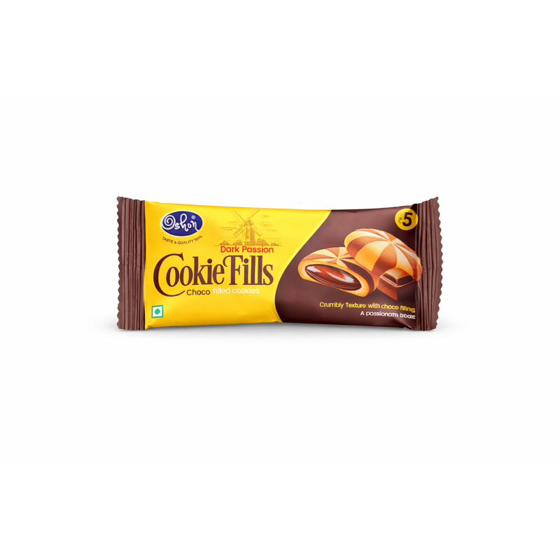 Oshon Dark Passion Cookie Fills Choco Filled Cookies 16g
