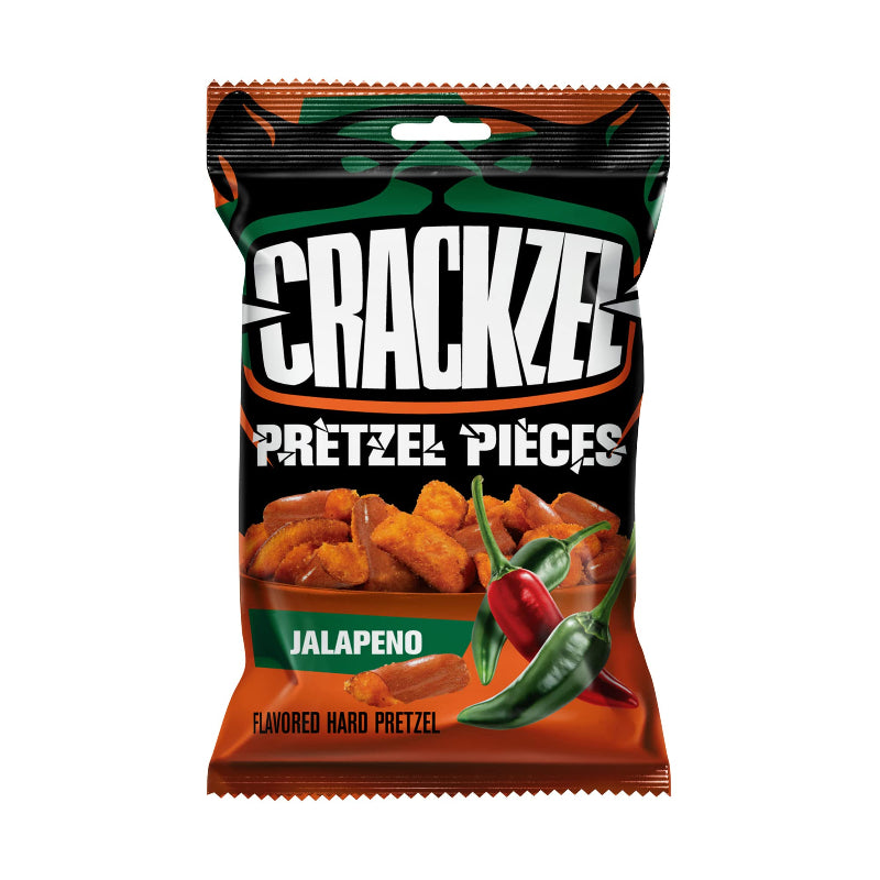 Crackzel Pretzel Pieces Jalapeno 85g Verpackung knusprige Brezelstücke mit Jalapeno Geschmack

Crackzel Pretzel Pieces Jalapeno Snack würzige Pretzel Bites mit Chili Jalapeno Aroma

Crackzel Pretzel Pieces Jalapeno 85g amerikanischer Pretzel Snack mit leichter Schärfe

Crackzel Jalapeno Pretzel Pieces knusprige Brezelstücke würzig scharf

Crackzel Pretzel Pieces Jalapeno Packung salziger Snack mit Jalapeno Chili Geschmack