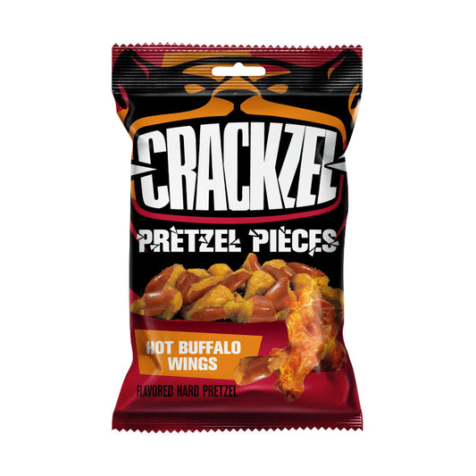 Crackzel Pretzel Pieces Hot Buffalo Wings 85g Verpackung würzige Brezelstücke Snack

Crackzel Pretzel Pieces Hot Buffalo Wings Pretzel Bites mit Buffalo Wings Geschmack

Crackzel Pretzel Pieces Hot Buffalo Wings 85g knuspriger amerikanischer Pretzel Snack

Crackzel Hot Buffalo Wings Pretzel Pieces würzig scharfe Brezelstücke Snack

Crackzel Pretzel Pieces Hot Buffalo Wings Packung salziger Snack mit Buffalo Wings Aroma