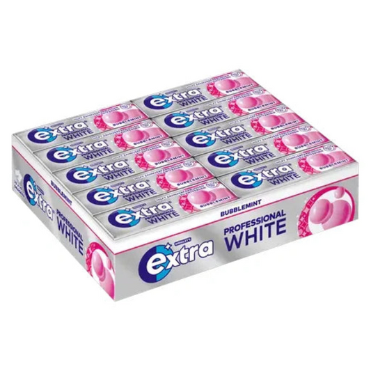 Wrigley's Extra Professional White Bubblemint 14g 30er Display