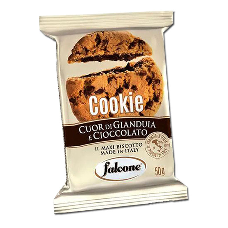 Falcone American Cookies Haselnusscreme 50g Verpackung Cookie mit Haselnussfüllung

Falcone American Cookie mit Haselnusscreme 50g italienischer Cookie Snack

Falcone American Cookies Haselnusscreme knuspriger Cookie mit Nusscreme Füllung

Falcone Haselnusscreme Cookie 50g American Style Keks mit Haselnussfüllung

Falcone American Cookies Haselnusscreme Packung süßer Cookie Snack mit Nusscreme