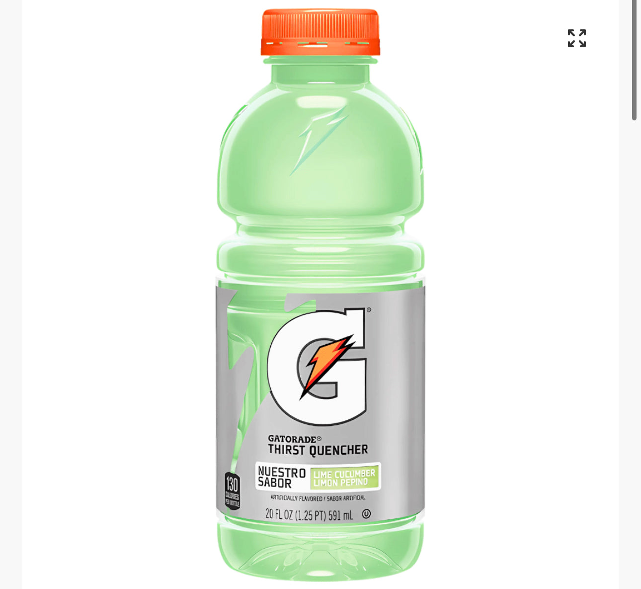 Gatorade Komkommer Limoen 591ml