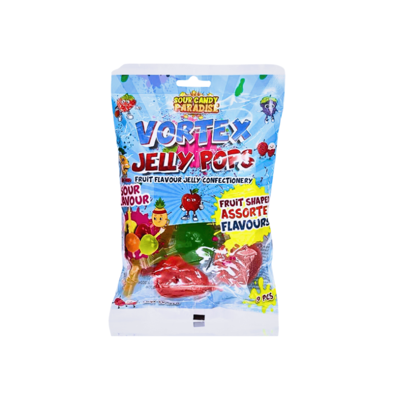 Sour Candy Paradise Vortex Jelly Pops Sour Flavour 315g