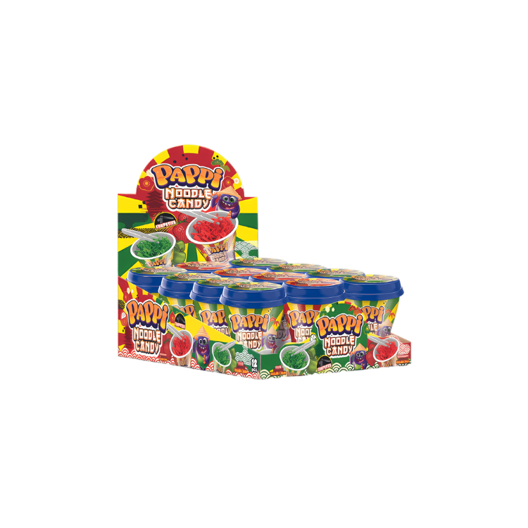 Pappi Noodle Candy Apple And Strawberry Flavor 60g (2pcs)
