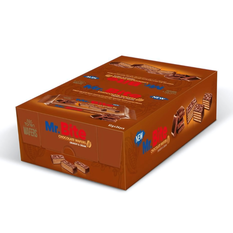 Mr. Bite Dark Chocolate Wafer Crunchy & Cream 38g (1Stk)