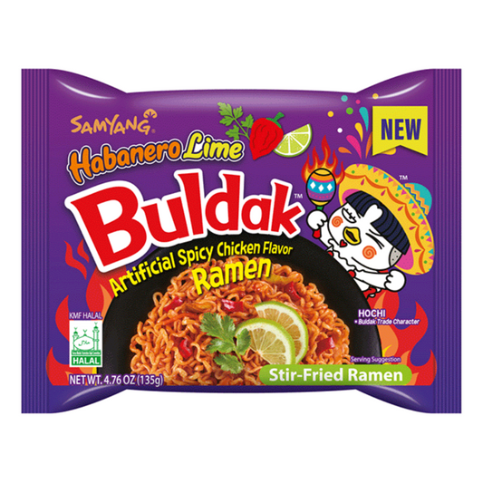 Samyang Buldak Hot Chicken Ramen Habanera & Lime 135g