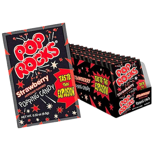Pop Rocks Strawberry Flavour USA 9,5g Verpackung

Pop Rocks Erdbeer Geschmack knisternde Bonbons USA

Pop Rocks Strawberry Candy Knisterbonbons Amerika

Pop Rocks Strawberry 9,5g US Candy Kult Süßigkeit

Pop Rocks Strawberry Flavour Inhalt und Verpackung USA