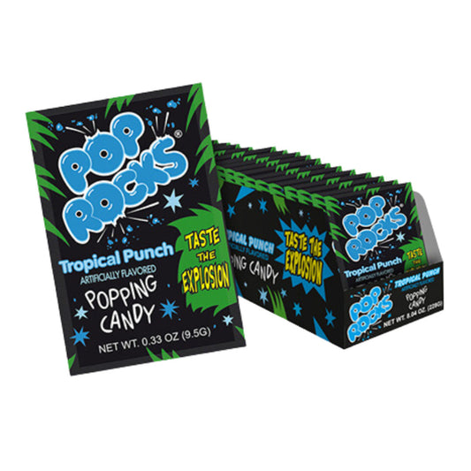 Pop Rocks Tropical Punch Flavour USA 9,5g Verpackung

Pop Rocks Tropical Punch knisternde Bonbons USA

Pop Rocks Tropical Punch Candy Knisterbonbons Amerika

Pop Rocks Tropical Punch 9,5g US Candy Kult Süßigkeit

Pop Rocks Tropical Punch Flavour Inhalt und Verpackung USA