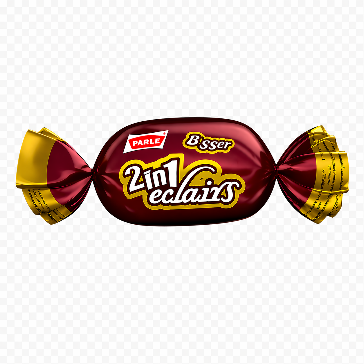 Parle 2in1 Eclairs Bigger – Karamellbonbon mit cremiger Füllung in auffälliger roter Verpackung