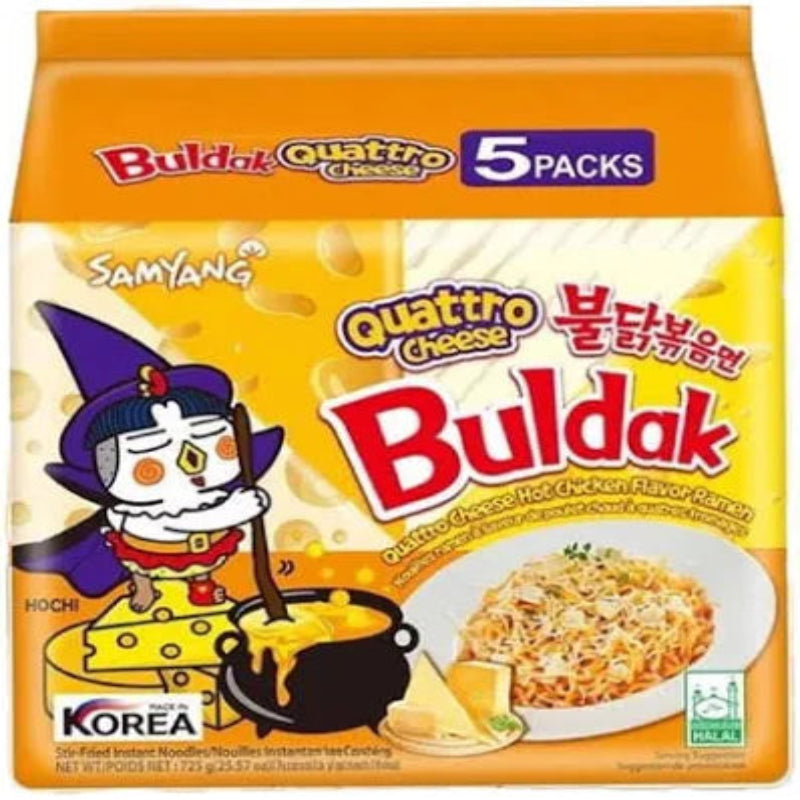 Samyang Buldak Quattro Cheese Multipack 5x145g