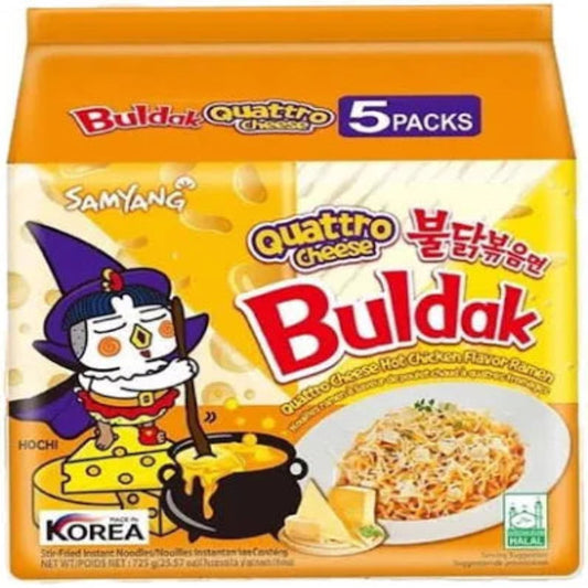 Samyang Buldak Quattro Cheese Multipack 5x145g