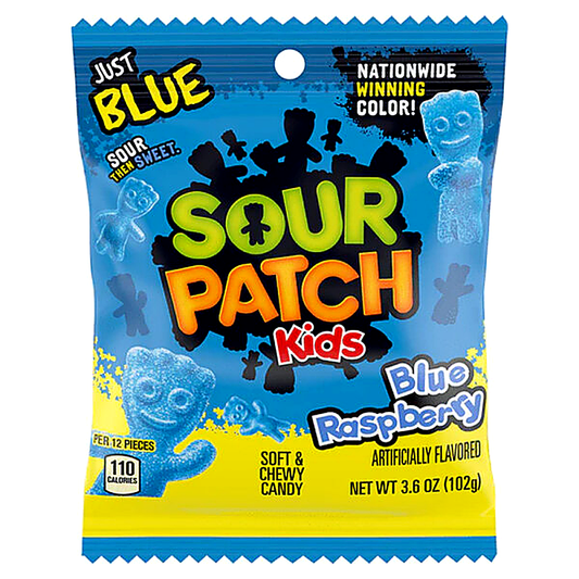 Sour Patch Kids Blue Raspberry Bag 102g MHD:02.01.2026